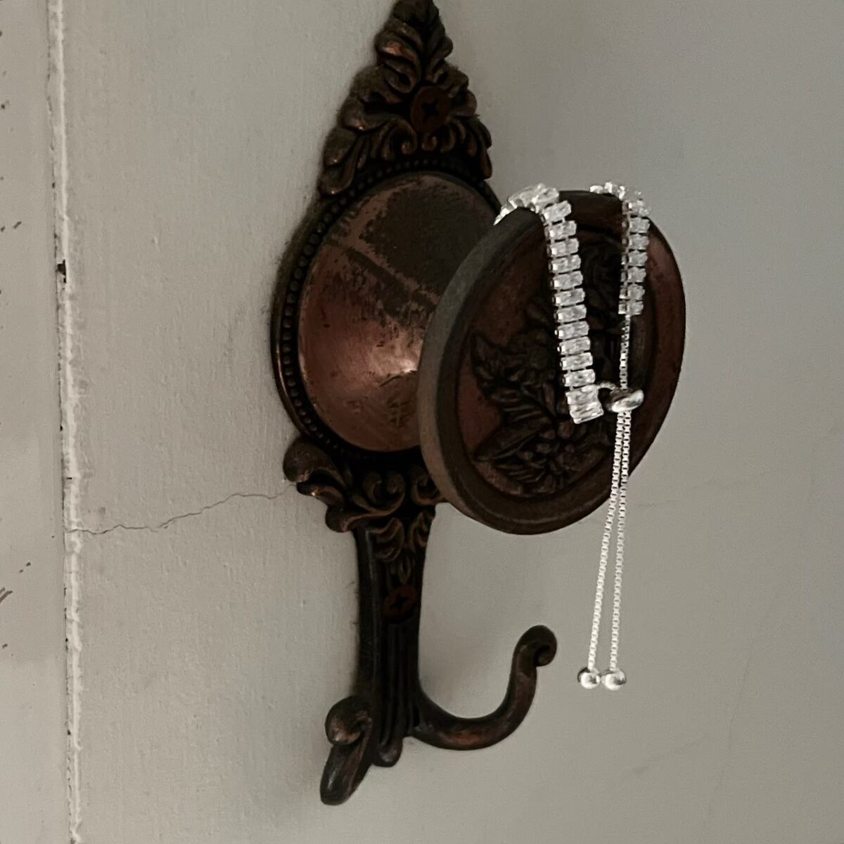 純銀小長鑽拉繩手鍊