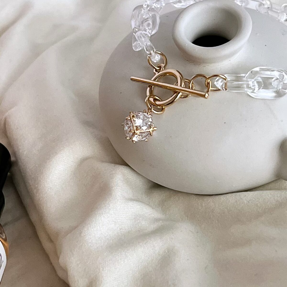 透明壓克力鍊條OT扣手鍊