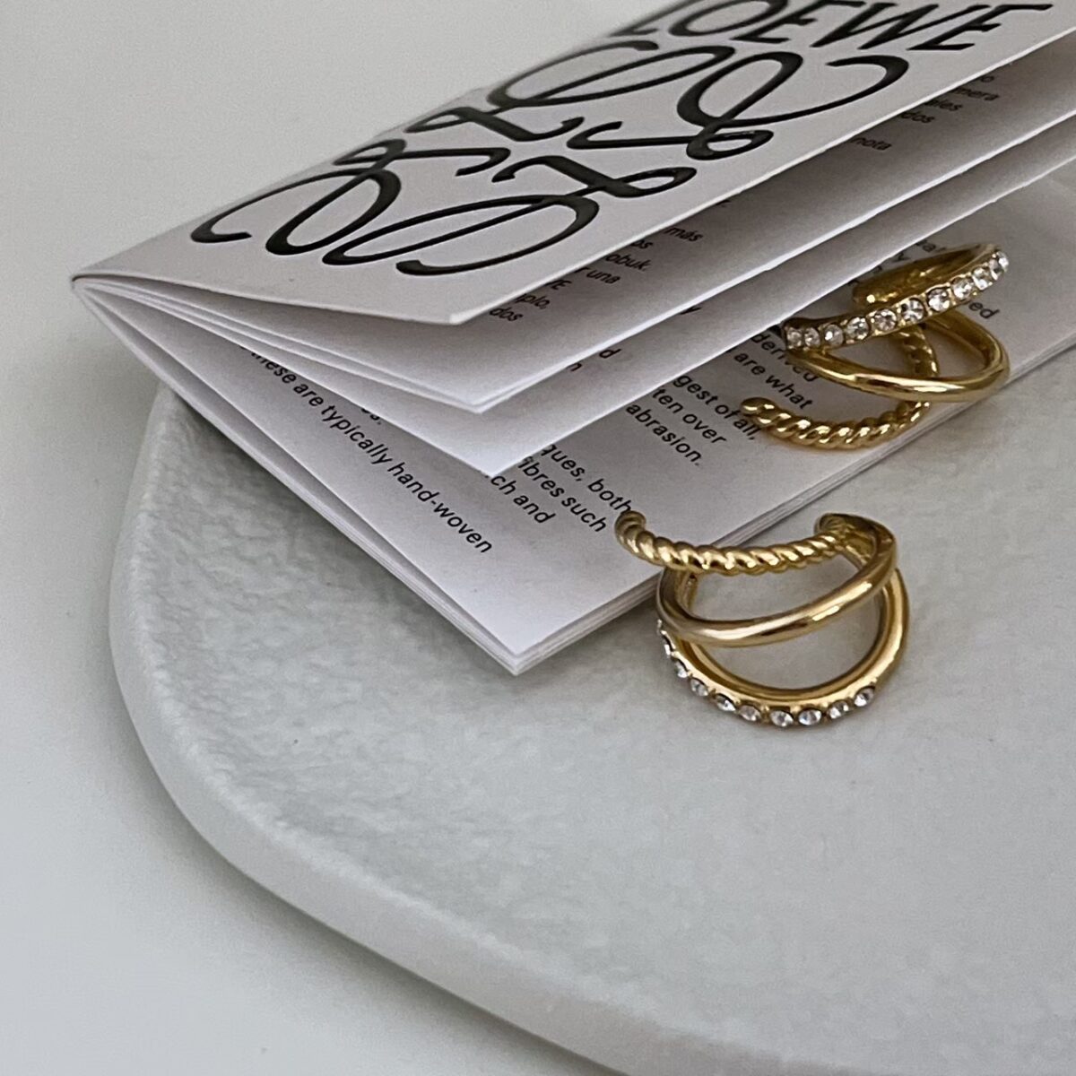 仿三環圈圈耳環