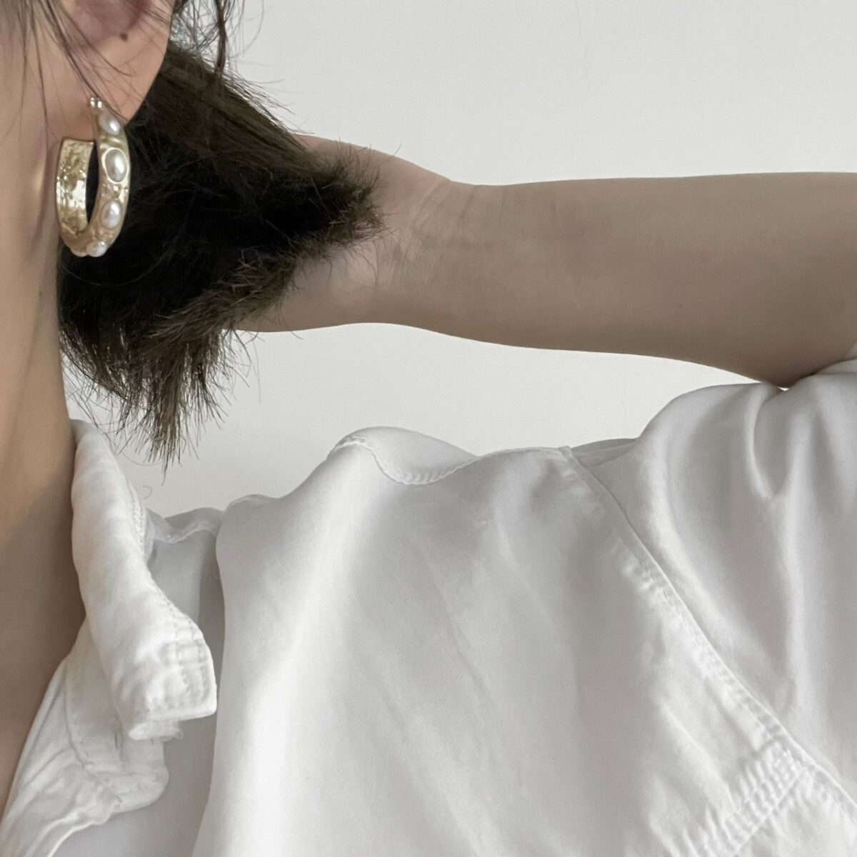 仿舊敲面磨砂圈圈耳環