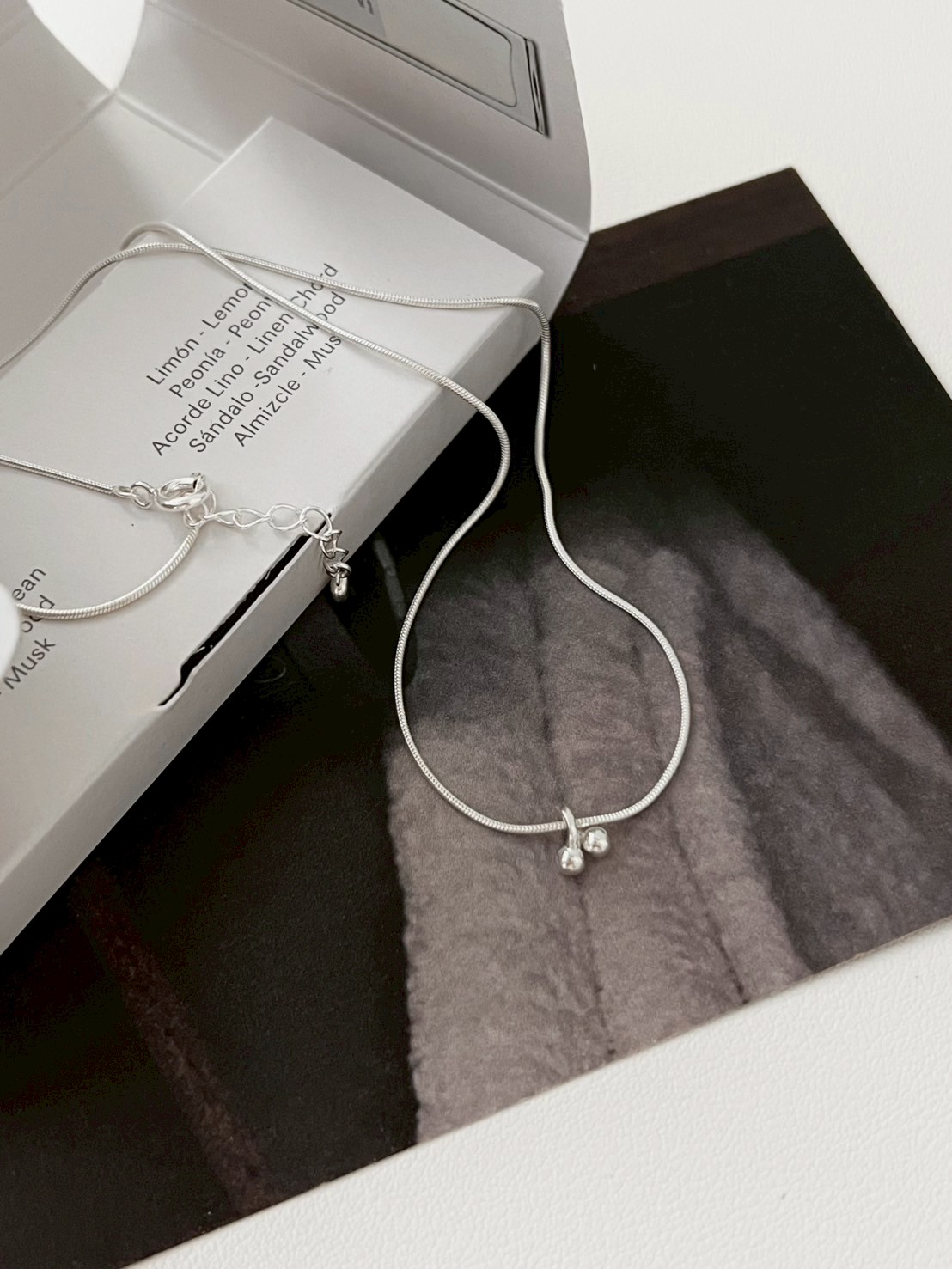 銀桃❤︎ 純銀小櫻桃項鍊- OLALA