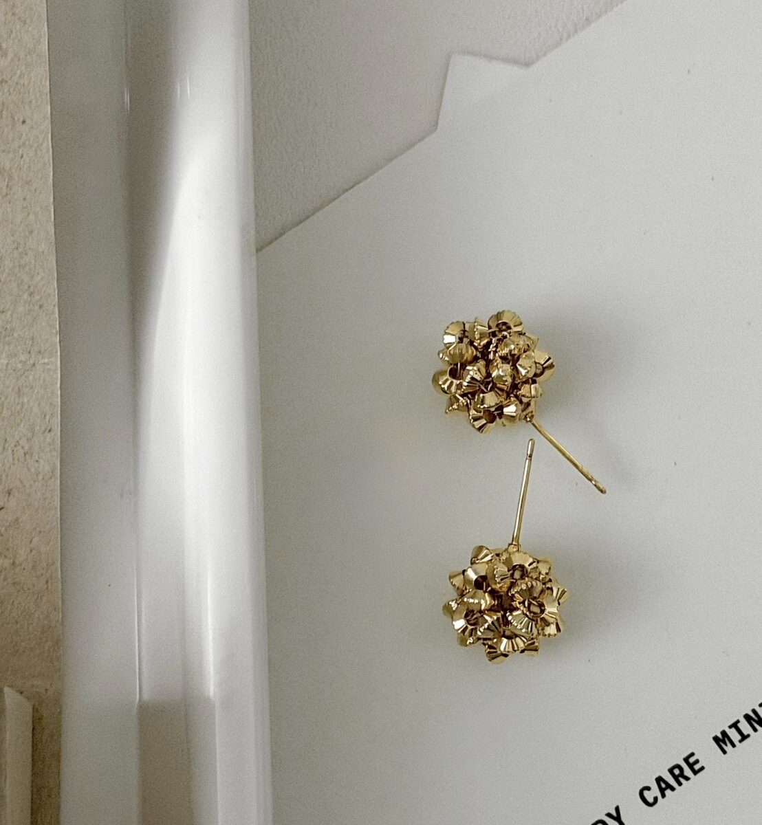 金屬小禮花耳環
